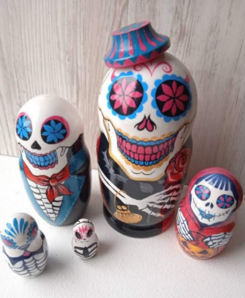 For Kids Room Decor Hand-painted Spooky Toy Set Of 5