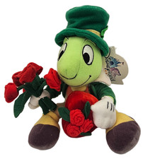 Disney Resort Valentines Jiminy Cricket 8  Bean Bag Plush 2001 New w/ Tags