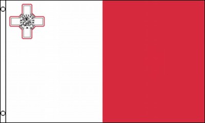 Flag of Malta 3x5 ft Maltese Banner Country Island Mediterranean George Cross