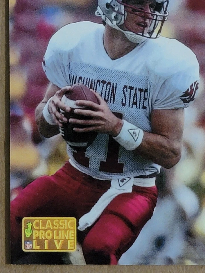 Drew Bledsoe 1993 Classic Pro Line Rookie Football Card #174 - Image 4 of 4