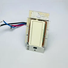 Lutron RadioRA RA-10D LA Single-Pole/Multi Location Dimmer Light Almond 1st Gen