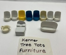 Vintage Kenner Tree Tots Dollhouse Bed Chairs And Couch Furniture