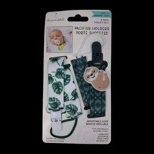 Sloth Pacifier Holders Baby Binkie Clips The Peanutshell Adjustable Loop