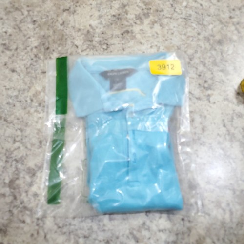 Polo Ralph Lauren Kid Shirt Size 5 Blue Yellow Solid Big Pony Cotton #3 Sports - Picture 15 of 15