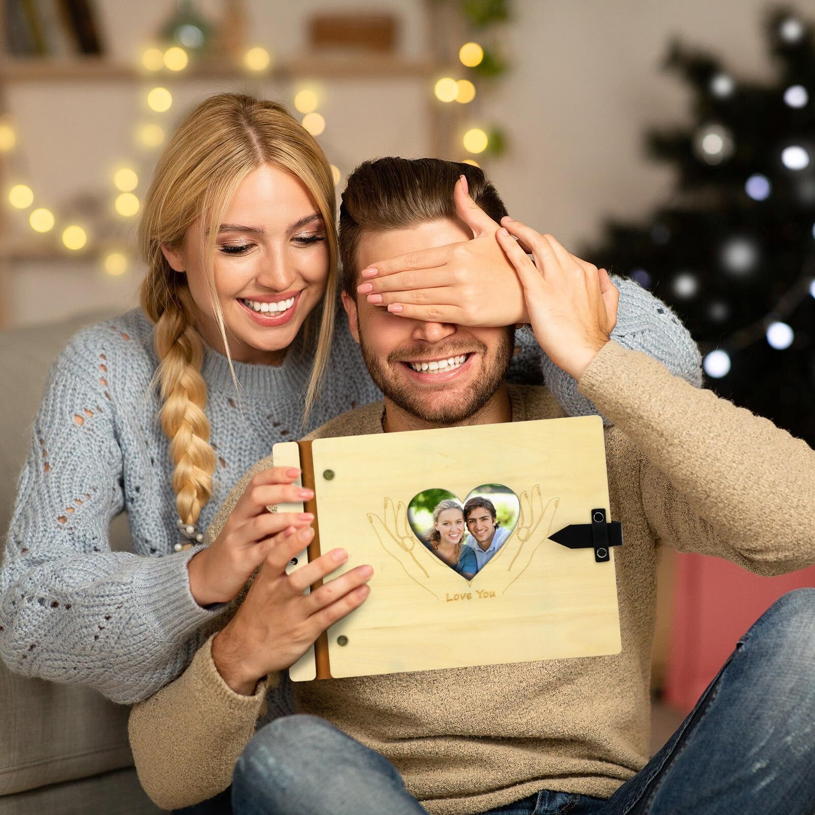 Scrapbook Couples Photo Album Love Scrapbook Memory Photo Book Family Christm...