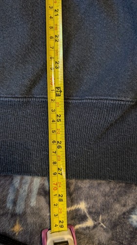 Vintage Champion Men's Sz L Blue Blank Crewneck Sweatshirt Pullover Y2K 00s - Picture 8 of 10