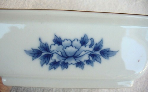 Tazón de pájaro azul y blanco chino del siglo XIX, firmado, excelente - Imagen 5 de 12