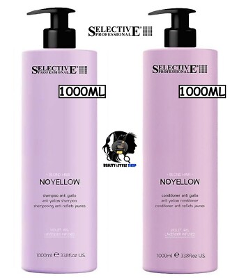 SELECTIVE PROFESSIONAL NOYELLOW BLONDE HAIR ANTI-YELLOW SHAMPOO + CONDITIONER
