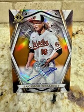 JACKSON HOLLIDAY 2022 Bowman Draft Chrome ORANGE Invicta 1st AUTO 04/25 #BI-1