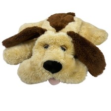 Shaggy Puppy Dog Vintage Plush Sad Lidded Eye Floppy Ear Spotted Stuffed Animal