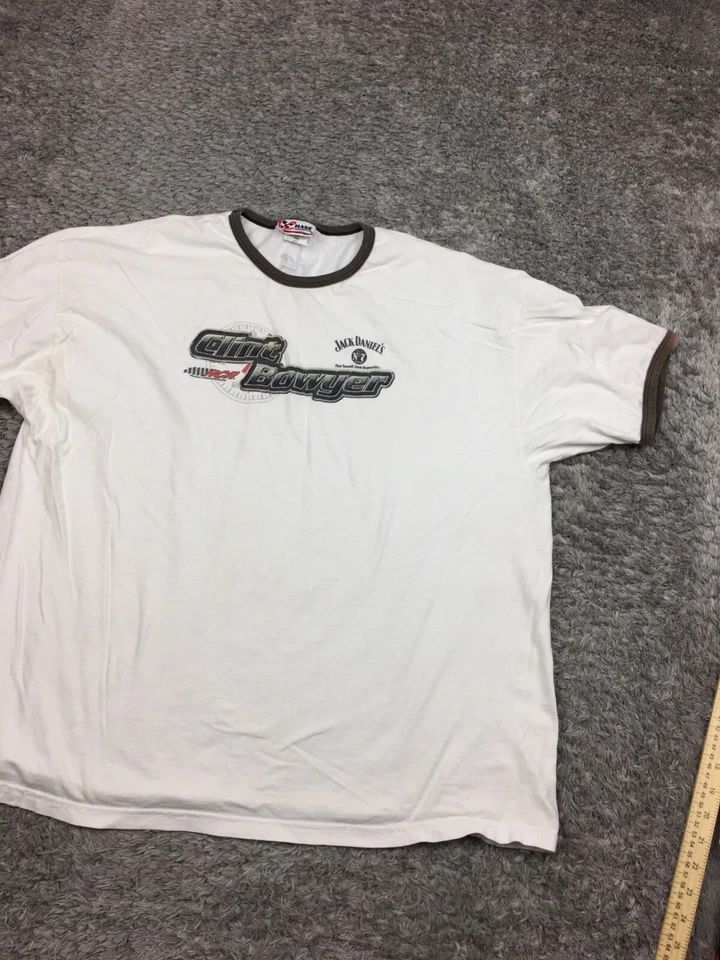 Camiseta Chase Authentics Clint Bowyer Masculina Tamanho 2XL Branca Manga Curta - Imagem 2 de 4