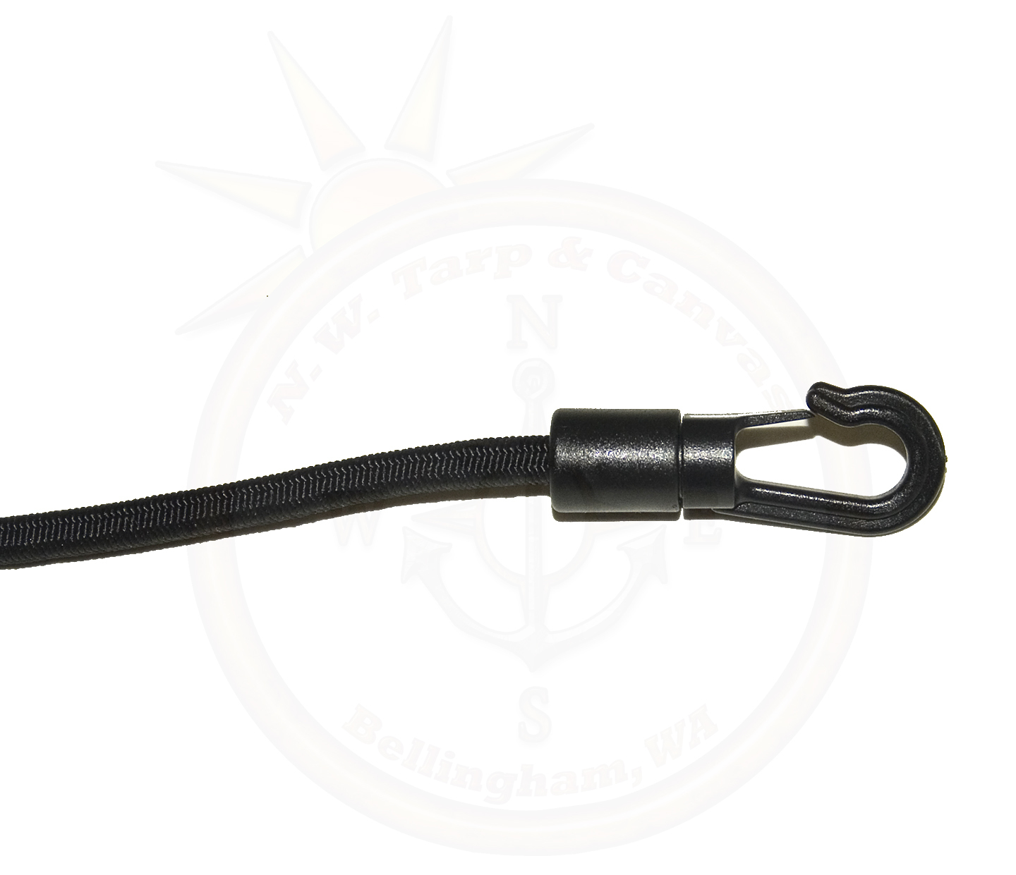 Kayak Bungee / Shock Cord Locking Hooks 4 Each w/ 6" Ft. 1/4" Cord