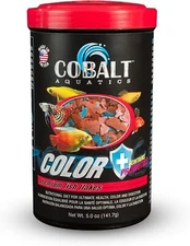 Cobalt Aquatics Color Enhancing Blue Flakes with Probiotics 5 oz - Ideal for All