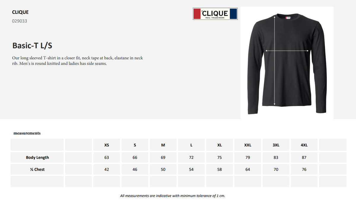 Clique T-Shirt Uomo Manica Lunga Basic-T L/S - Verde Acido, 3XL, Jersey 100% Cotone - 4