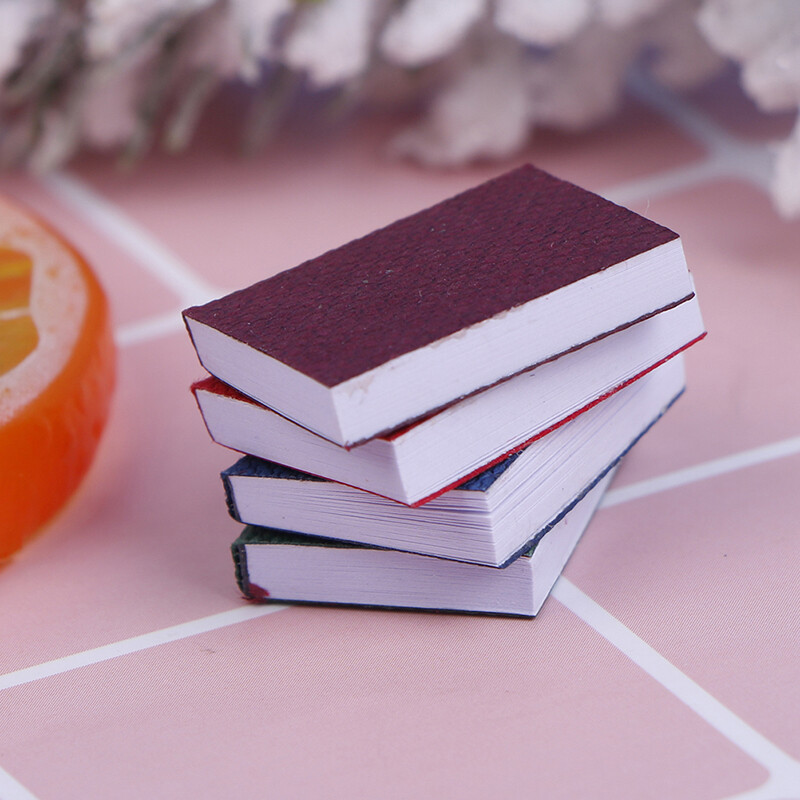 4pcs/set 1/12 Dollhouse Miniature Mini Books Model Furniture Accessories^SZ eBay