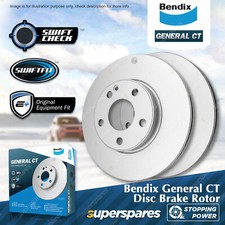 Bendix Rear GCT Disc Brake Rotors for Hyundai Tucson TL TLE 1.6L 2.0L with EPB