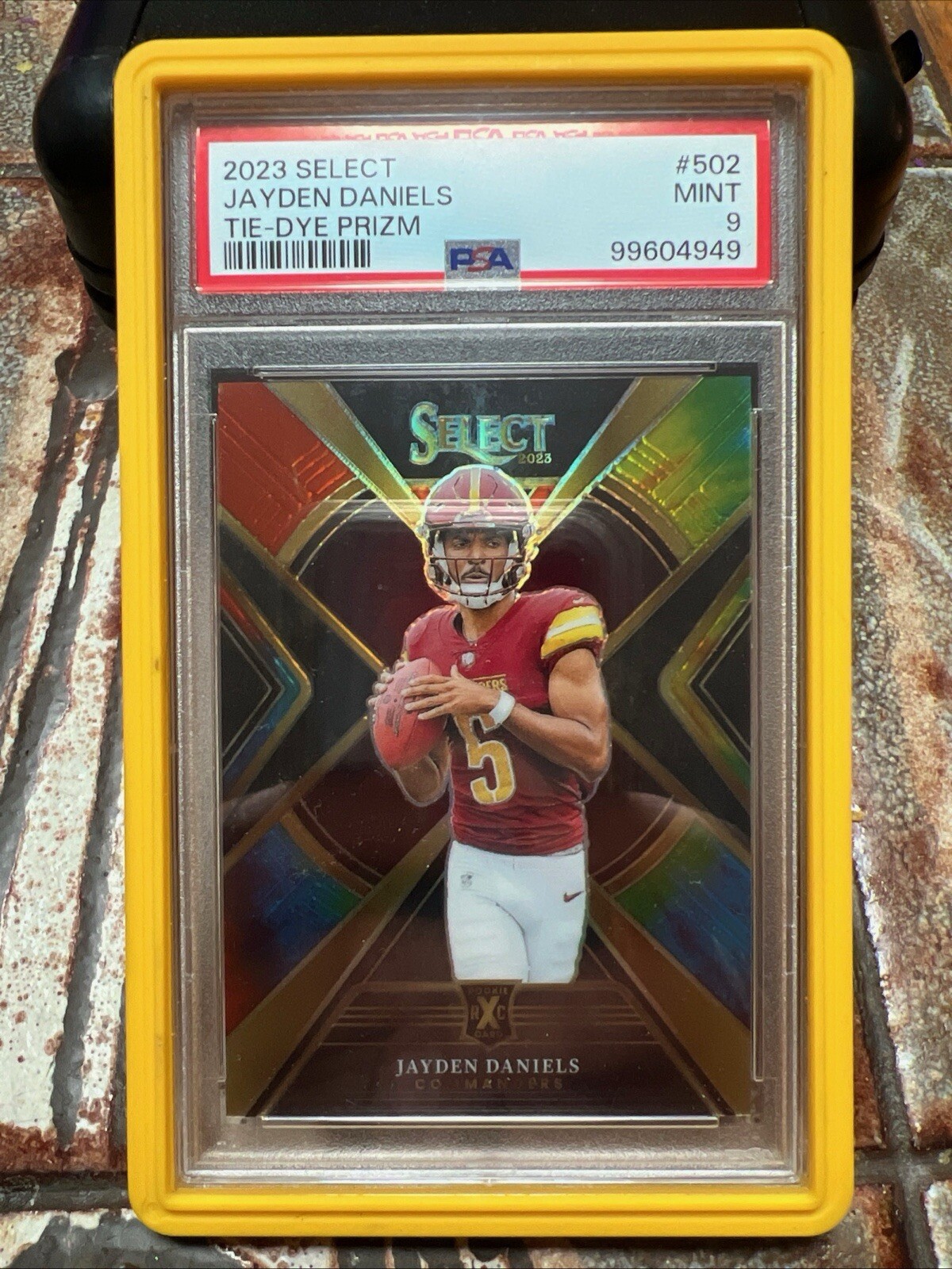 2023 Panini Select Jayden Daniels RC XRC Tie-Dye 09/25 PSA 9 Pop 4 None Higher