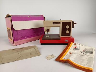 Vintage PIKO Sewing Machine Juanita Children Toy Soviet GDR DDR box manual