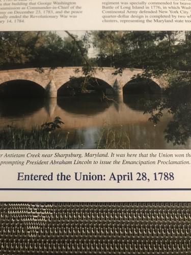 2000 MARYLAND OLD LINE STATE INFO P & D STAATSVIERTEL MIT BRIEFMARKEN PANEL NEU - Bild 5 von 11