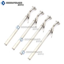 4 Pieces Amalgam Carrier, Large Single End - Dental Instruments