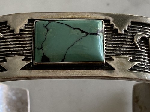 Bracciale Carolyn Pollack Argento Sterling 925 Turchese Freccia Cavallo R Luna - Foto 14 di 16