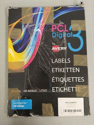 Avery PCL3-GWPET SRA3 Labels Polyester 100 FF 320 x 450 mm Glossy White