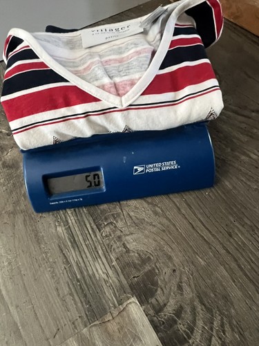 Patriotic Villager Sport Petite A Liz Claiborne Co. Women’s Short Sleeve Shirt L - Picture 3 of 3