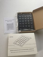 Bluetooth Number Pad LEKVEY Wireless 28 Keys Scissors Switch Slim Ergonomic