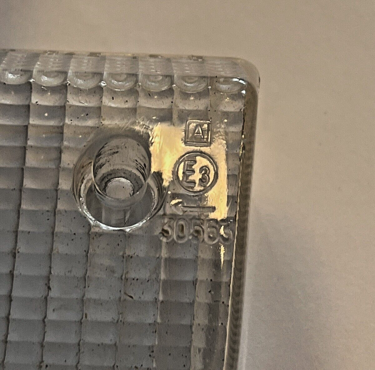 Ferrari 308 Lamborghini Clear Front Right Turn Light Signal Lens New - NOS