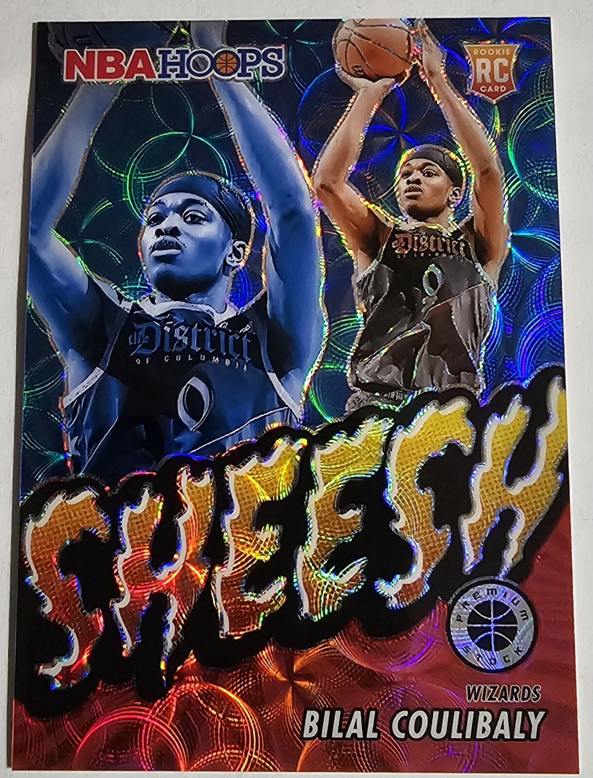 2023-24 Panini Hoops Premium Stock Bilal Coulibaly Sheesh Red Scope #88/88 MINT