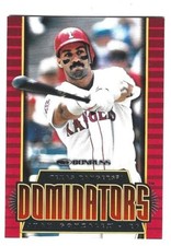 D 1997 Donruss Baseball Dominators Juan Gonzalez Rangers #1 NRMT
