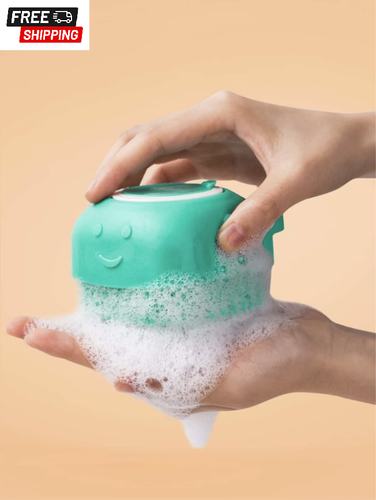 1pc Pet Wash Brush Shampoo Massager Shower Soft Silicone For Cat & Dog NEW