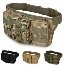 Men Tactical Waist Bag Nylon Fanny Pack Military Travel Hip Belt Bum Sports Bag