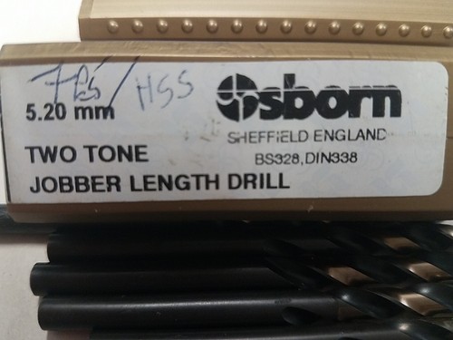 5.20 Mm Jobber Drill. HSS 1 Box With 7 Drills - Picture 2 of 3