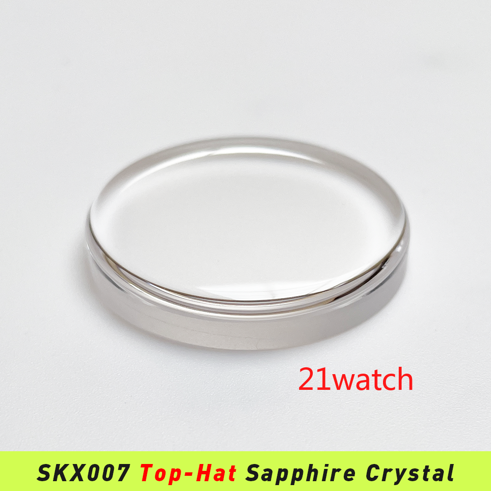 SKX007/SRPD Top Hat Sapphire Crystal with Clear AR Blue AR Fit SKX