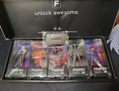 Figpin Spiderman Into The Spiderverse Set NYCC 2019 Exclusive