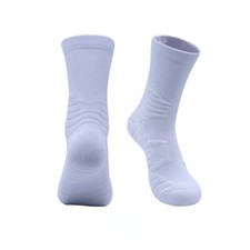 ZONBAILON Mens Thick Cotton Sweat-absorbing Breathable Basketball Sports Socks