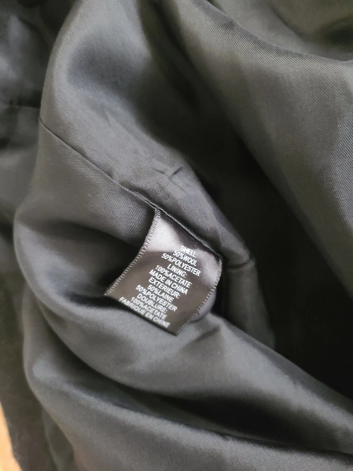 Dolce Vita Wool Wren Tuxedo Dress Women's Overalls Skirt XS XSMALL Black 2 Piece - Image 4 of 4