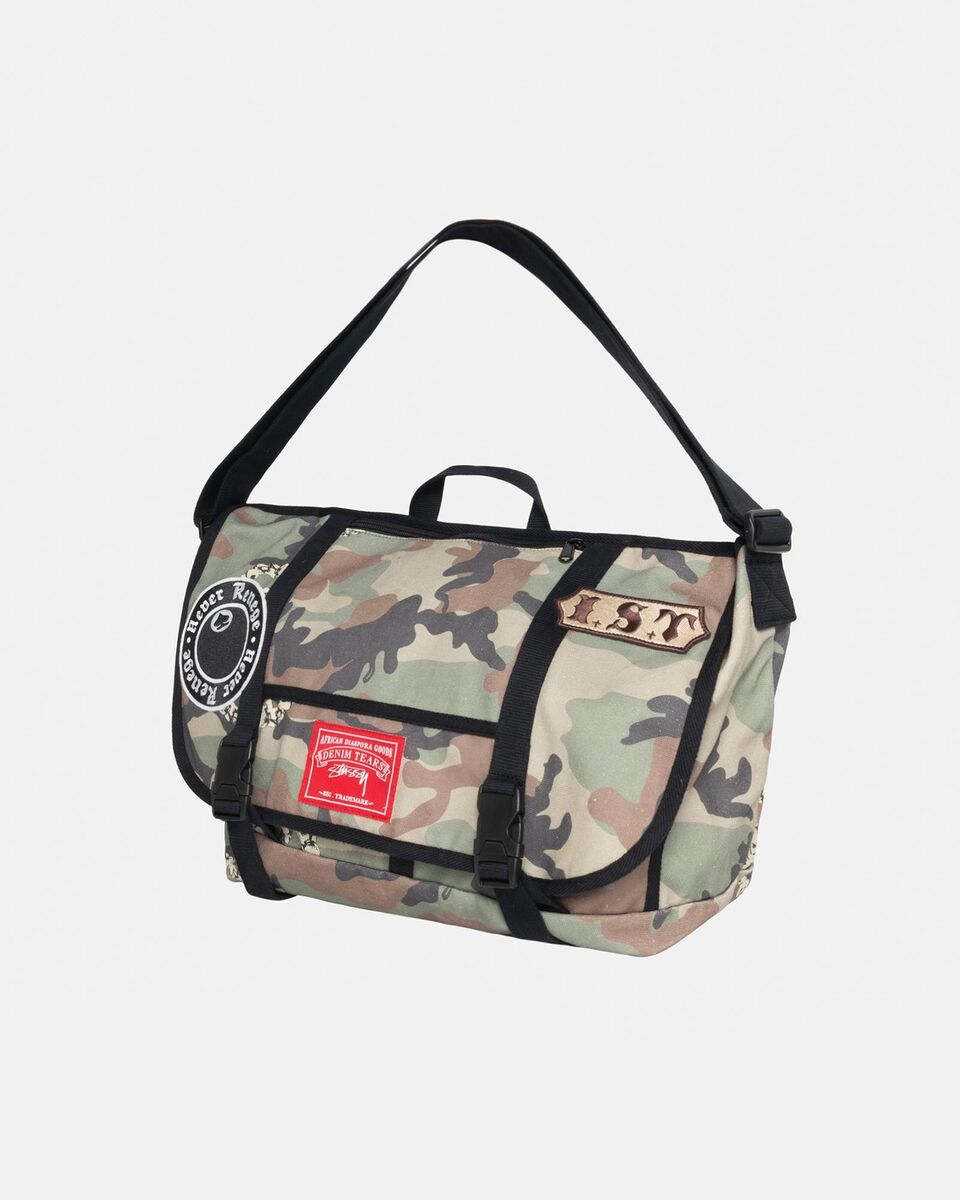 NEW Stussy X Denim Tears Messenger Bag Camo One Size (IN NEW Stussy X Denim Tears Messenger Bag Camo One Size (IN