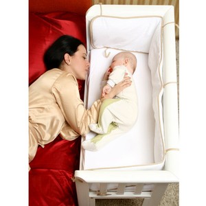 Anti-Allergy Mattress and Fitted Sheet Included MiniUno Co-Sleeping Crib Sleeptite Bedside Crib