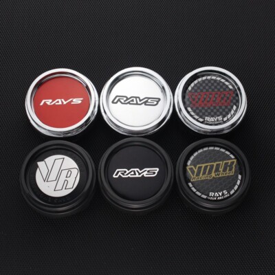 4pcs rays center caps for rims 66mm OD/62mm ID volk racing emblem wheel hubcaps