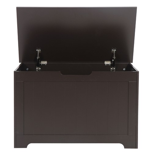 Holz Spielzeugkiste Lift Top Eingang Aufbewahrungstruhe/Bank mit 2 Sicherheitsscharnieren - Bild 5 von 12