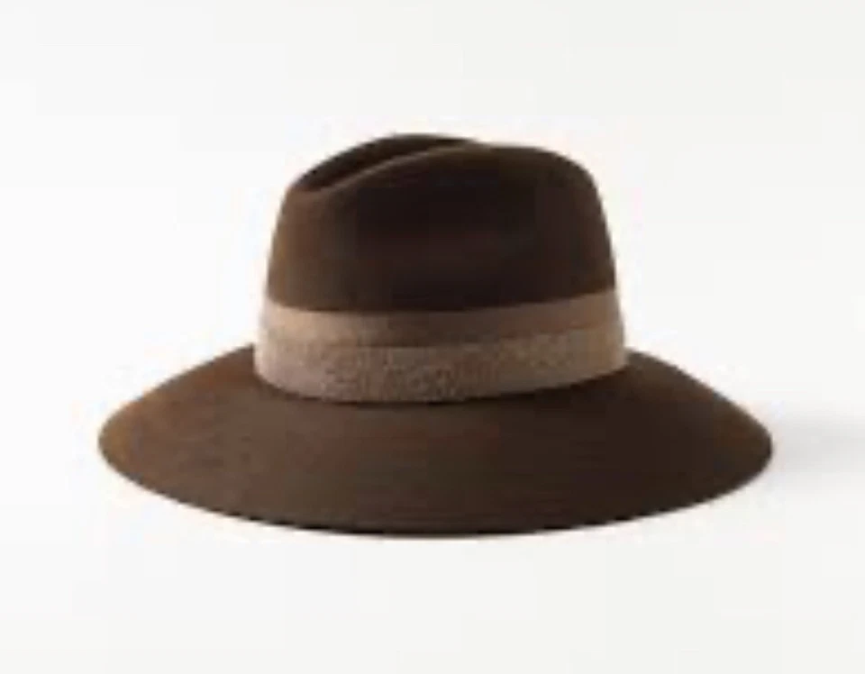 Brunello Cucinelli Monili-trim felt fedora hat $1,595 Retail New Medium - Image 2 of 4