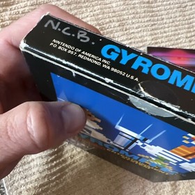 Gyromite Matte Sticker Seal 1st Print Nintendo NES Test Market Black Box RARE