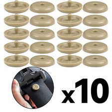 10pcs Seat Belt Stopper Snap-on Seatbelt Spacing Limit Stop Button Universal Us