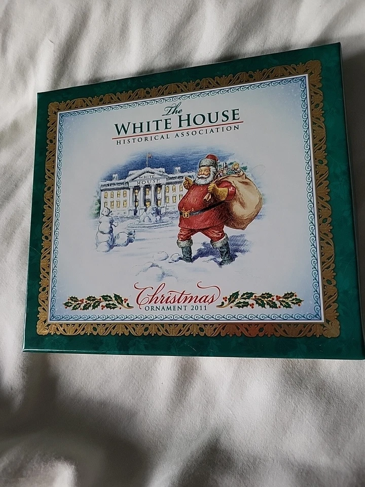 Adorno de Navidad de la Asociación Histórica de la Casa Blanca en caja original 2011 Foto 4 de 4