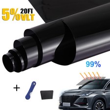 300CM Uncut Roll Window Tint Film 5 VLT 20" x 10ft Feet Car Home Office Glass