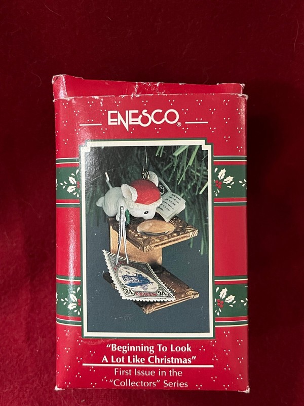 Enesco Ornament 1992 "Beginning To Look A Lot Like Christmas" First Issue
