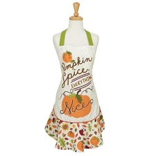 ** THANKSGIVING APRON ** Pumpkin Spice Ruffle Apron by DII ** NEW! Kitchen Apron