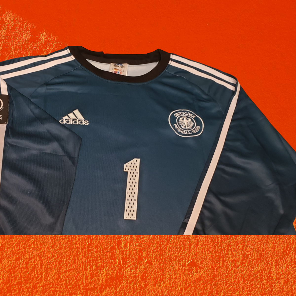 M Vintage Jersey GERMANY GOALKEEPER 2002 - ADIDAS - BLUE - OLIVER
